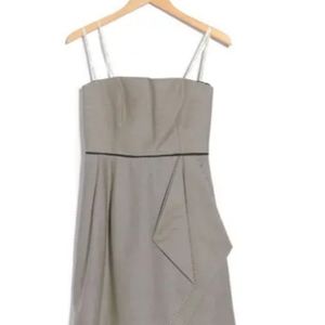 Halston Evening striped strapless dress ComingSoon